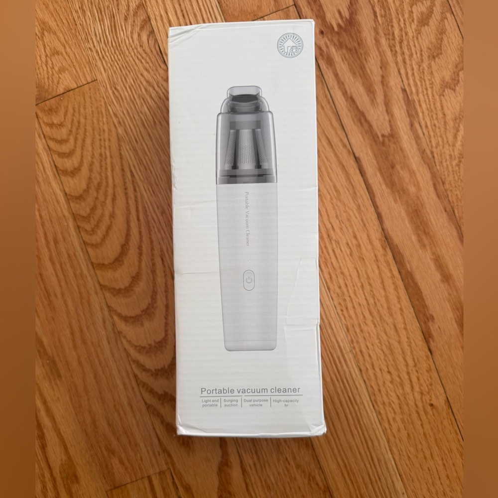 White Portable Vacuum Cleaner- New